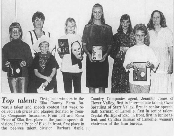 Clipping from Elko Daily Free Press